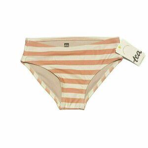 NWT Tea Collection Bikini Bottom Peach Blossom Pink Striped Size 14